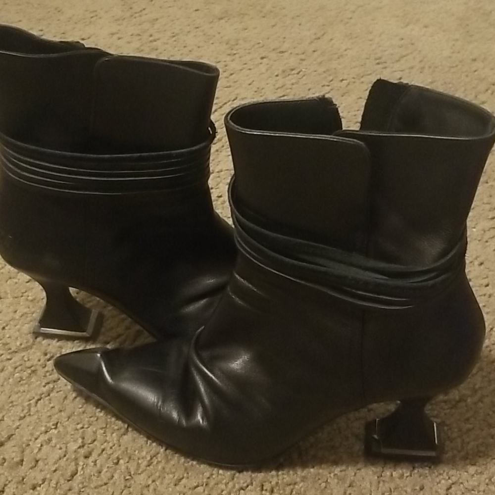 Black ankle boots